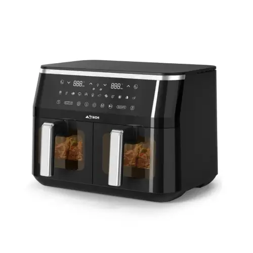 Image Air Fryer ASTECH AF010B-XB friteuse à Air 10L double compartiment