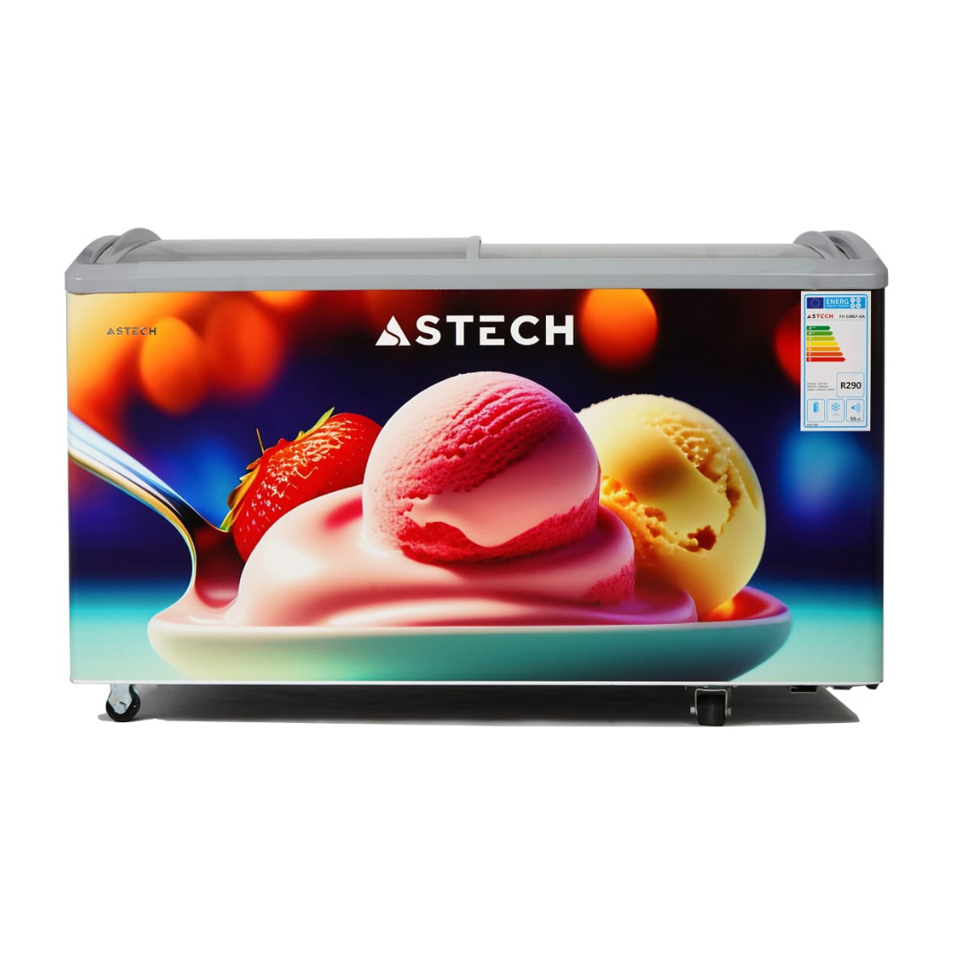 Congélateur Horizontal Astech FH500V 500L Vitrine